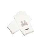 Bari Lynn Crystal Bow Winter Gloves Accessories Bari Lynn Ivory One Size Fits Most (Y/7-Y/14)