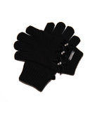 Bari Lynn Velour Bows Winter Gloves Accessories Bari Lynn Black One Size Fits Most (Y/7-Y/14)