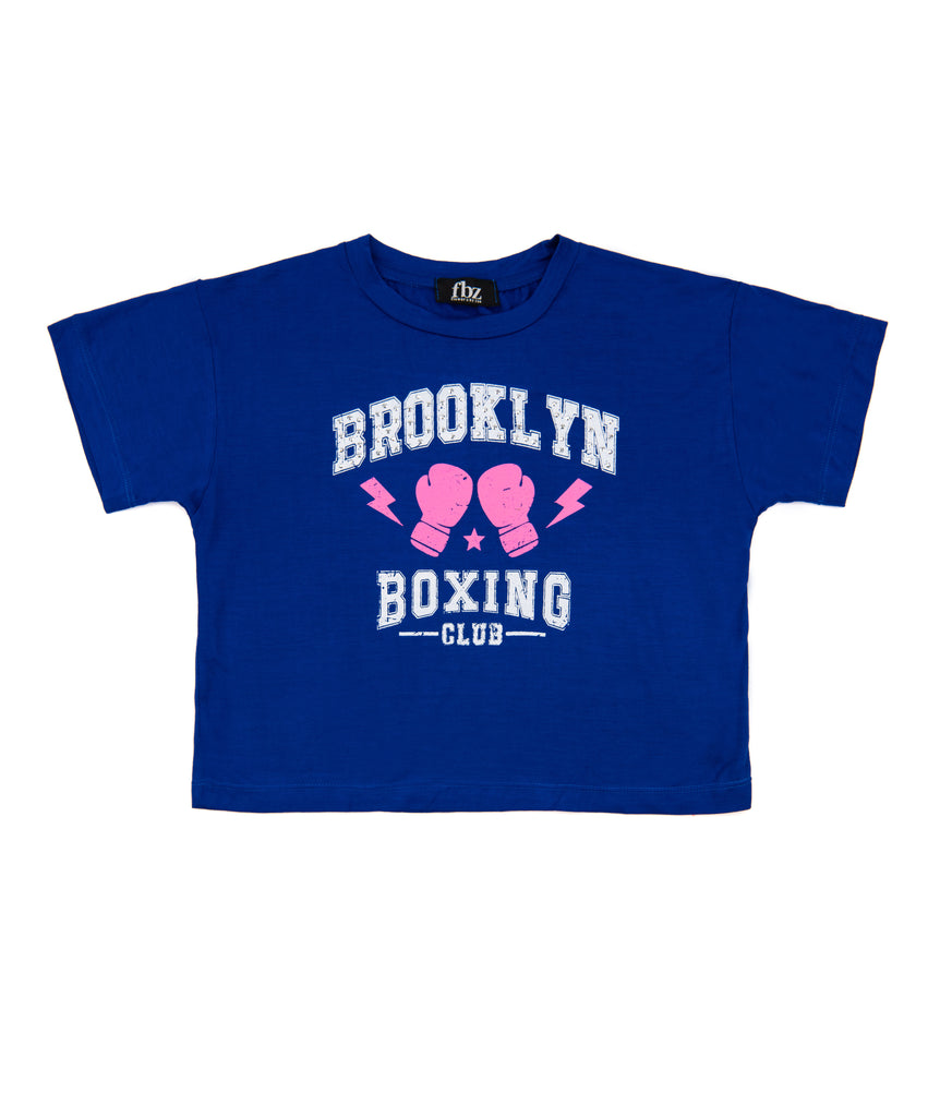 FBZ Girls Brooklyn Boxing Tee Girls Casual Tops FBZ Flowers By Zoe   