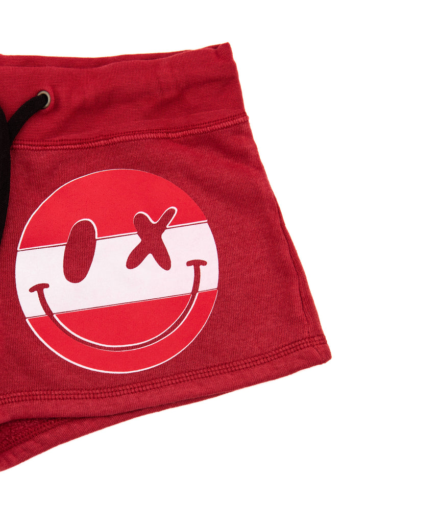 Love Junkie Girls Camp Shorts Red Girls Casual Bottoms Love Junkie   