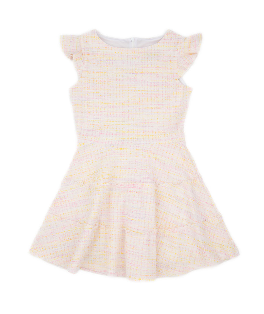 By Debra Girls Pastel Tweed 3 Tier Dress Sale 2024 By Debra   