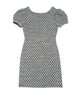 By Debra Girls Mia Black/White Boucle Puff Sleeve Sheath Dress Girls Special Dresses By Debra Black/White Y/XS (6X)