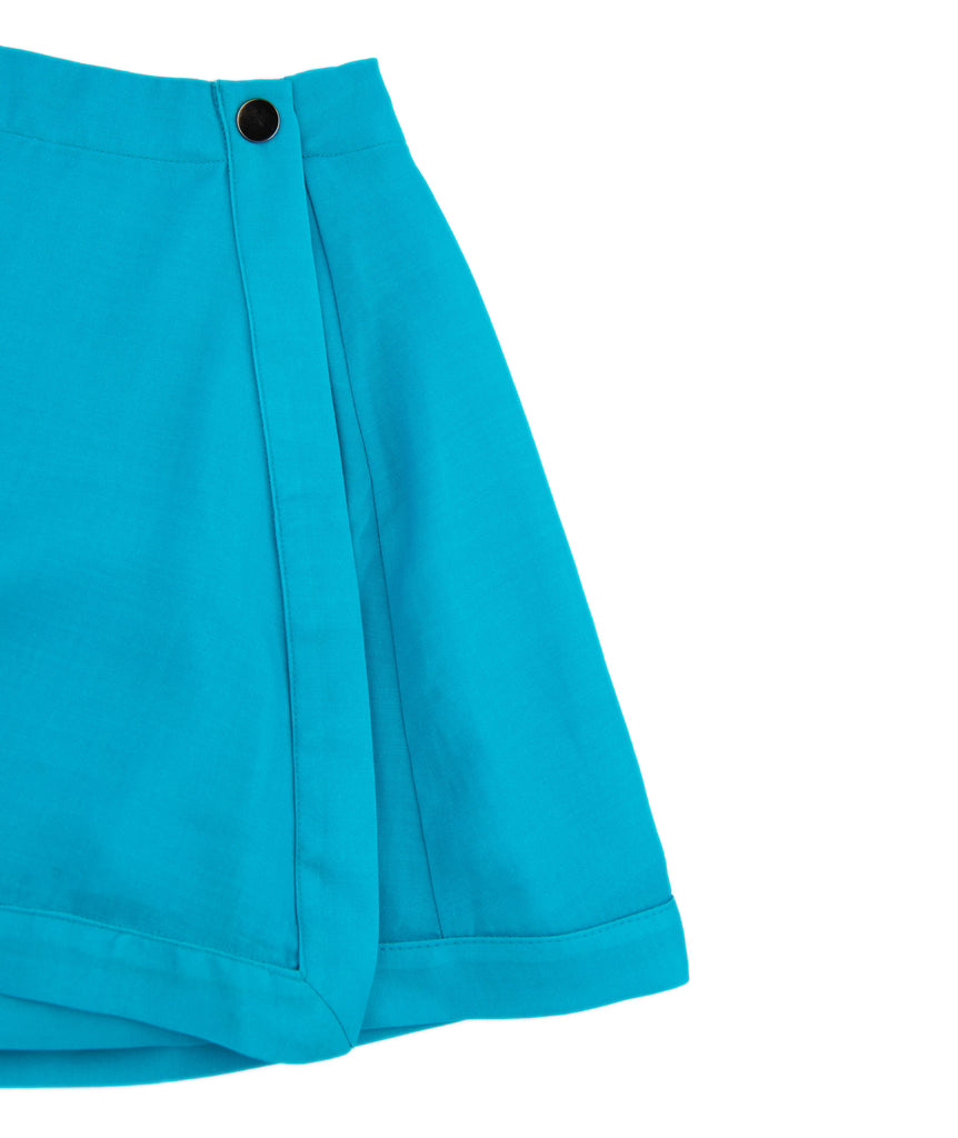 Theme Girls Soleil Wrap Skirt Bright Blue Distressed/seasonal girls Theme-NYC   