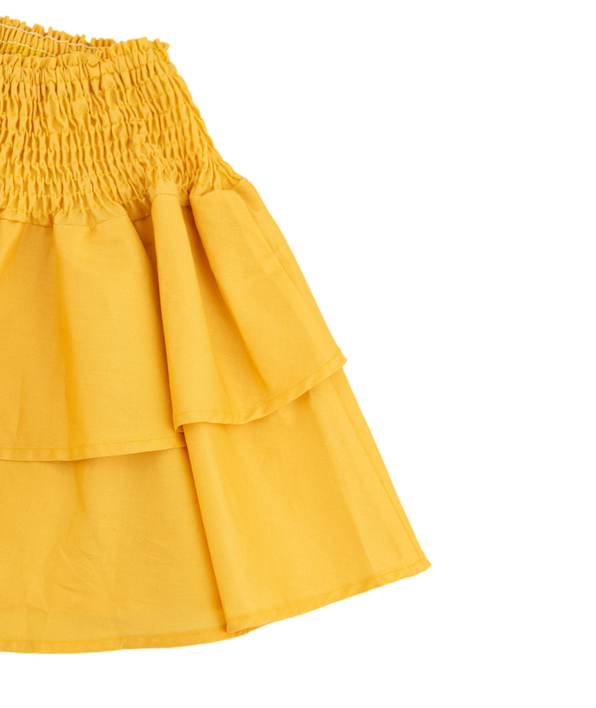 Theme Girls Jules Mini Skirt Bright Yellow Distressed/seasonal girls Theme-NYC   