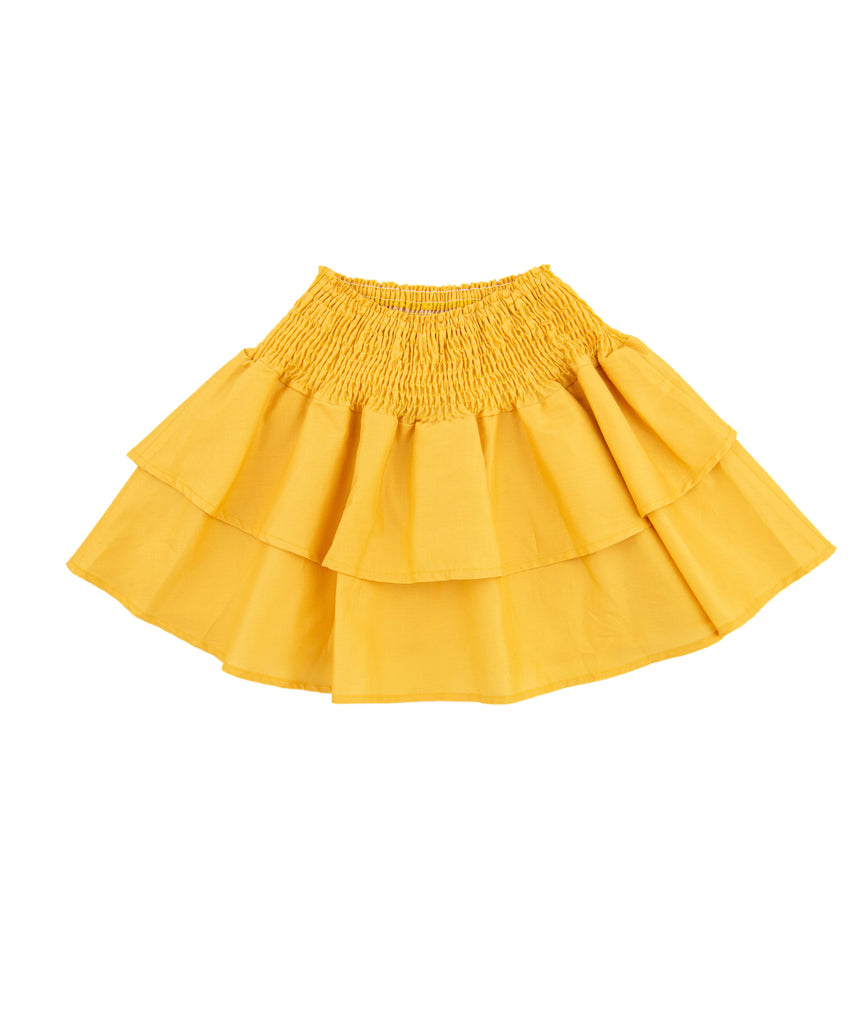 Theme Girls Jules Mini Skirt Bright Yellow Distressed/seasonal girls Theme-NYC   