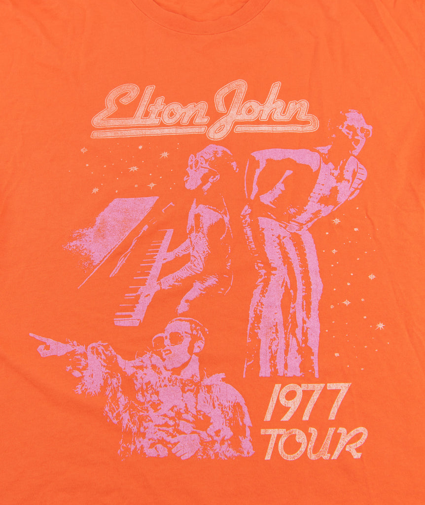 Daydreamer Women Elton John 1977 Tour Merch Tee Womens Casual Tops Daydreamer   