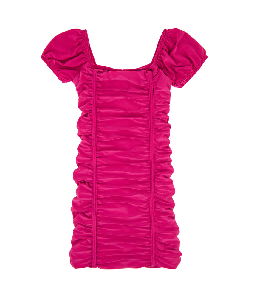 Cheryl Creations Juniors Amelia Dress Girls Special Dresses Cheryl Creations Neon Pink Juniors/Women S