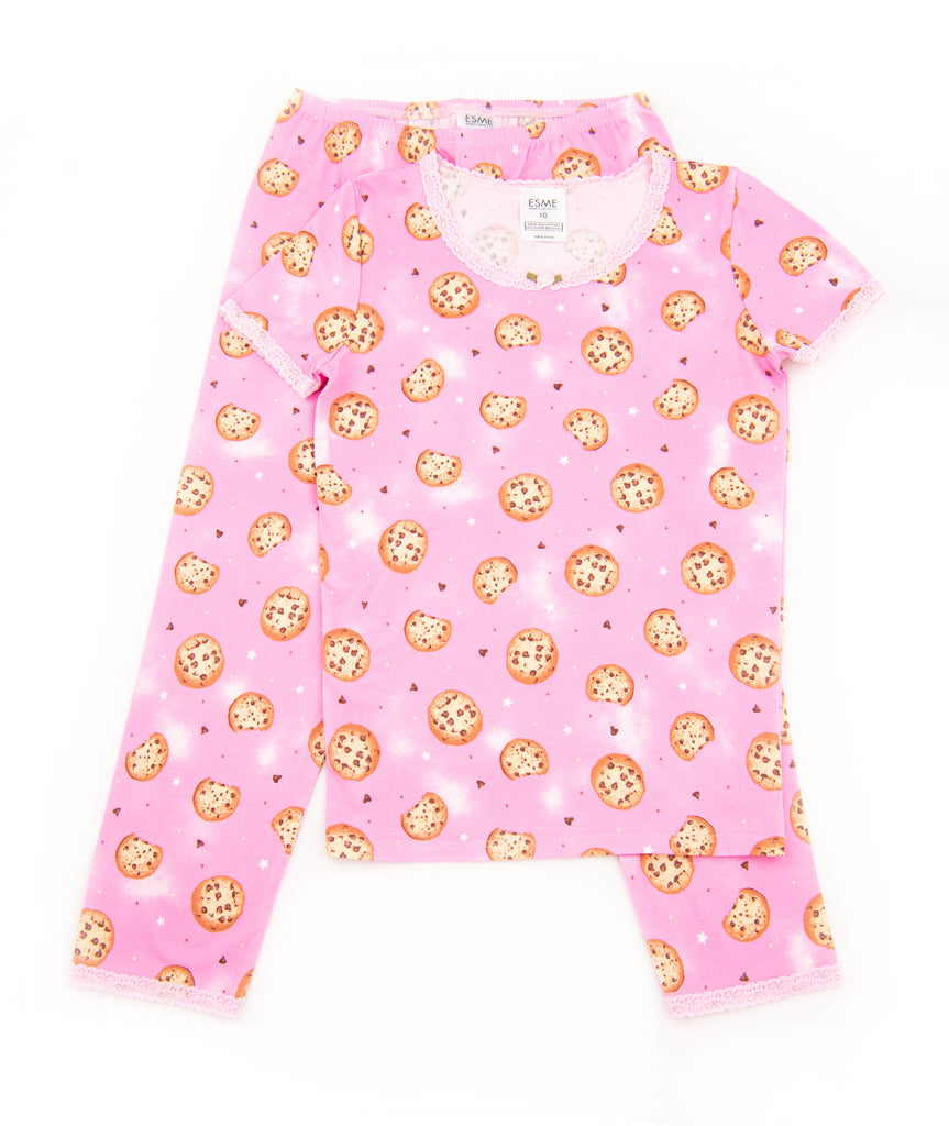 Esme Girls Cookie Bubblegum Short Sleeve Top/Pants Accessories Esme   