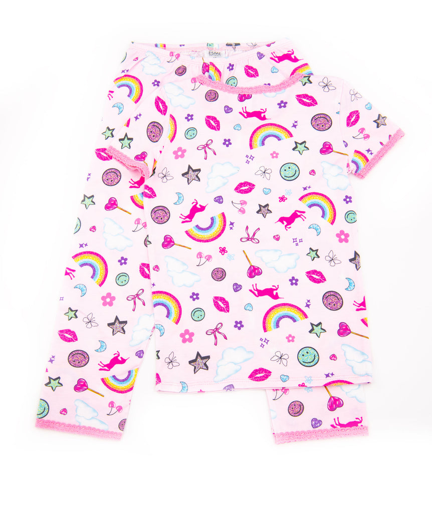 Esme Girls Stickers Short Sleeve Top/Pants Accessories Esme   