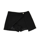 Theme Girls Dani Black Silver Heart Skort Girls Casual Bottoms Theme-NYC