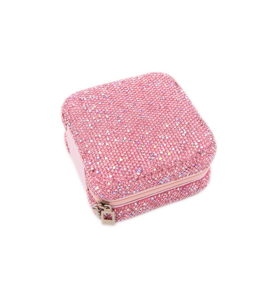 Bari Lynn Small Crystal Jewelry Box Accessories Bari Lynn Light Pink  