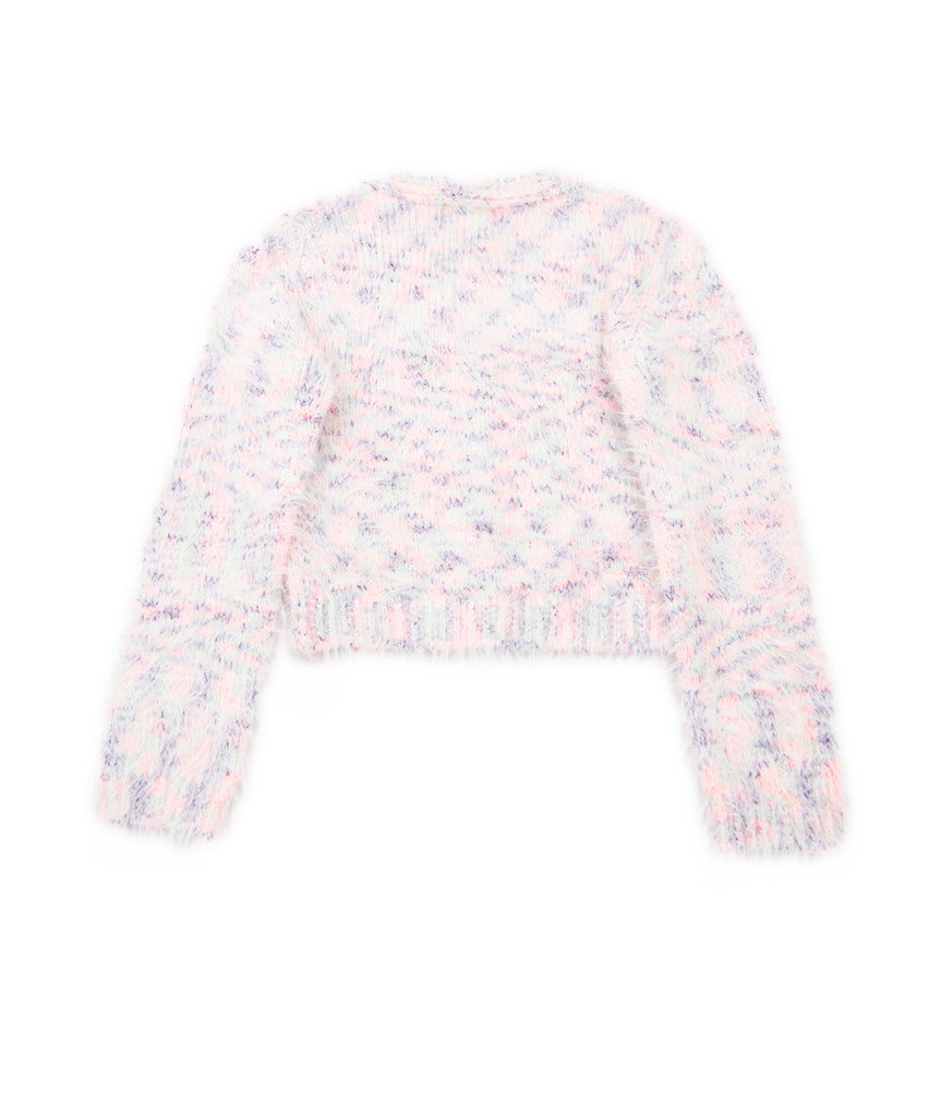 FBZ Girls Fuzzy Multi Cardigan Girls Casual Tops FBZ Flowers By Zoe   