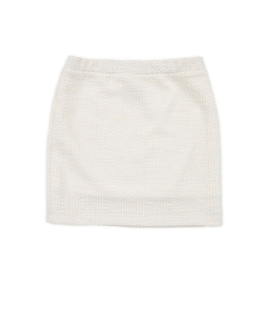 By Debra Girls Ivory Boucle Straight Skirt Girls Special Bottoms By Debra   