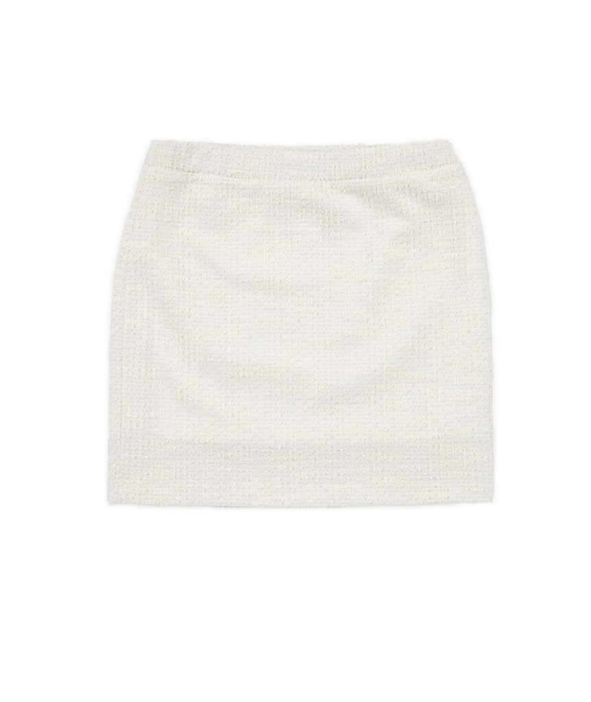 By Debra Girls Ivory Boucle Straight Skirt Girls Special Bottoms By Debra   