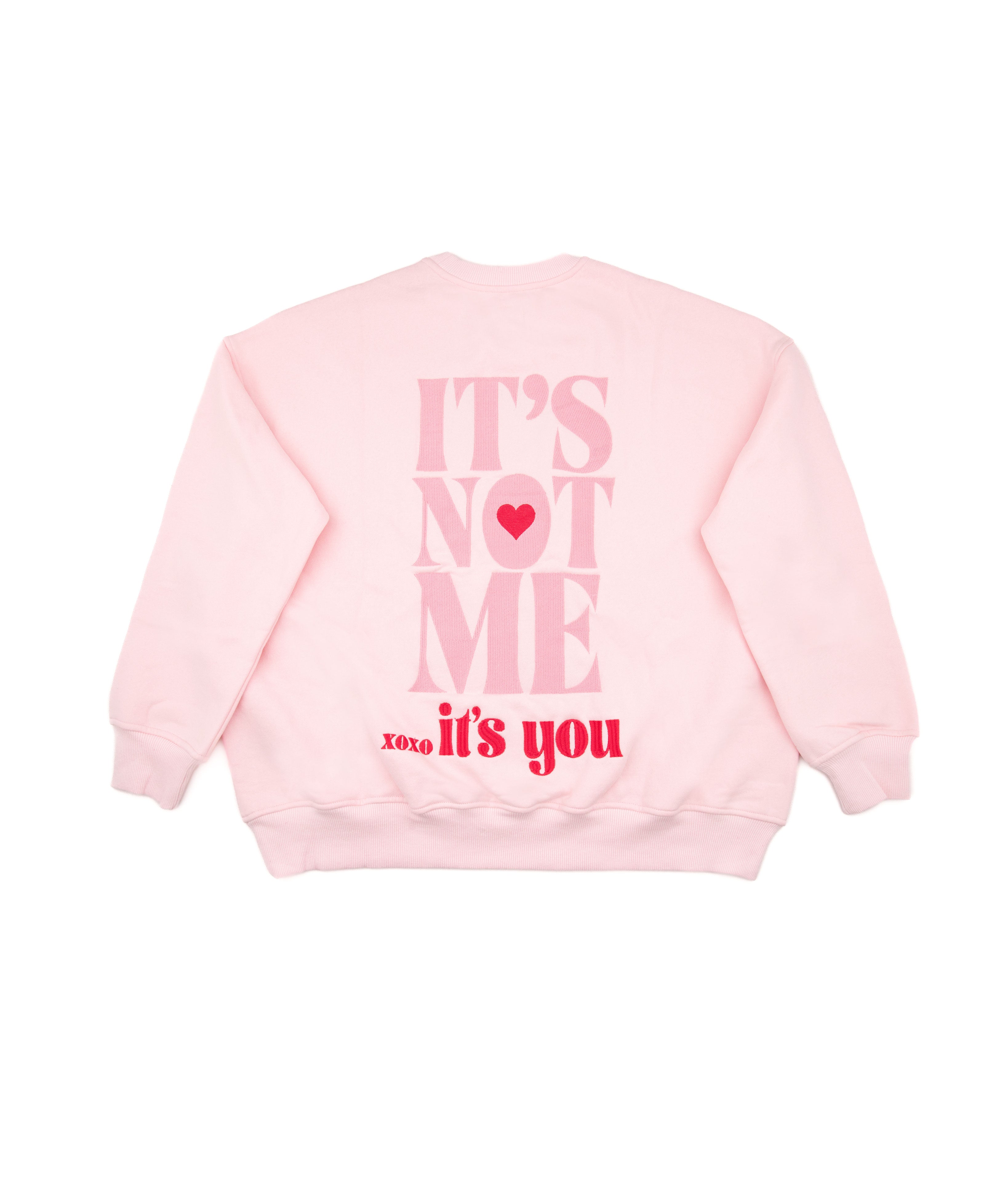 Sunkissed Coconut Juniors Embroidered It's Not Me It's You Sweatshirt Womens Casual Tops Sunkissed Coconut