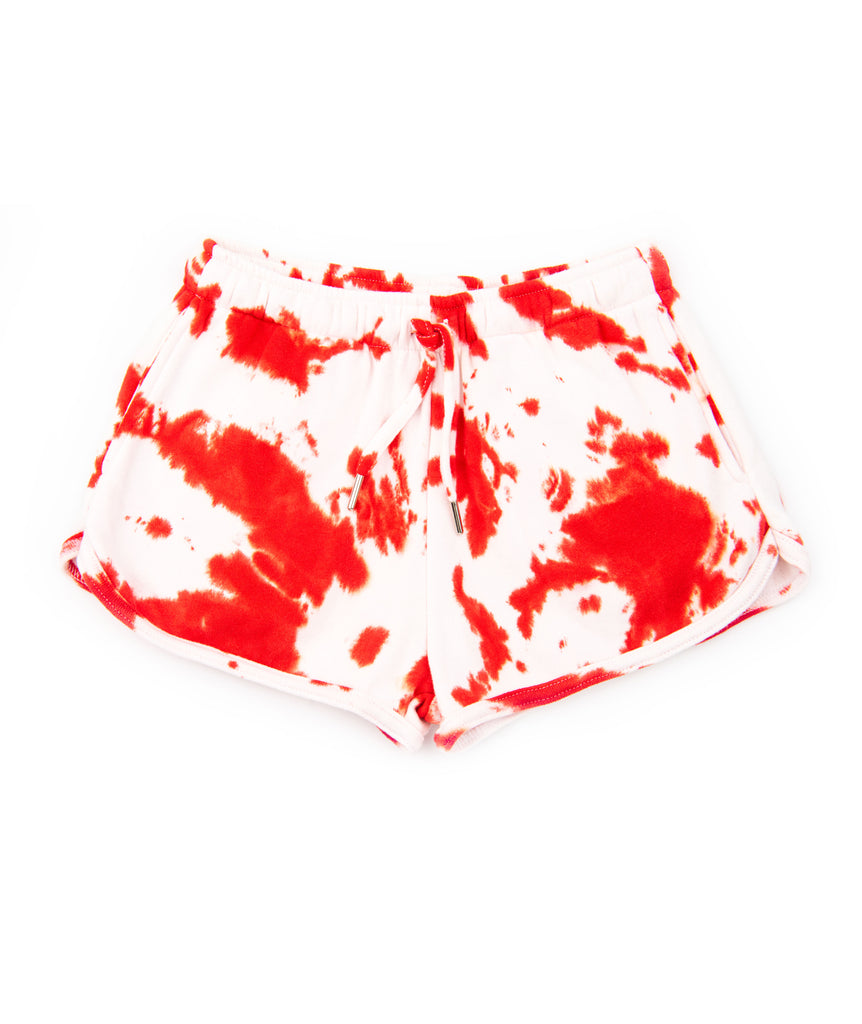 FBZ Girls Smoke Tie Dye Pocket Shorts Girls Casual Bottoms FBZ Flowers By Zoe Red Y/5 