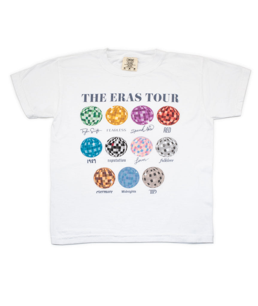 Eras Tour Disco Ball Tee Kids Tee Girls Casual Tops Frankie's Exclusives   