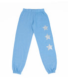 Firehouse Girls Silver Star Trio Sweatpants Girls Casual Bottoms Firehouse Ice Blue Y/S (7/8)