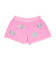 Firehouse Girls Silver Heart Toss Fleece Shorts Distressed/seasonal girls Firehouse Neon Pink Y/5
