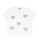 Firehouse Girls Silver Heart Toss Tee Girls Casual Tops Firehouse White Y/5