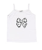 Firehouse Girls Polka Dot Bow Cami Girls Casual Tops Firehouse Clay Y/S (7/8)