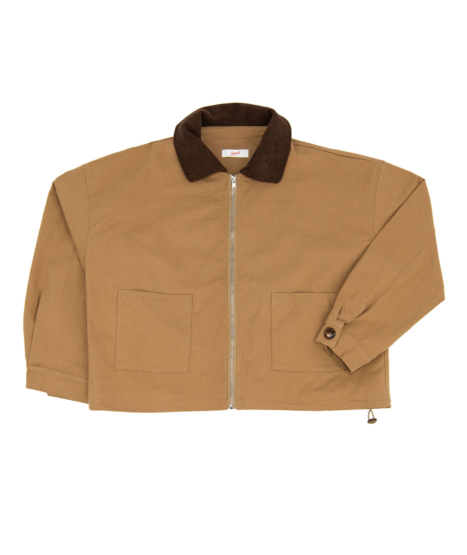 8apart Women Taryn Khaki Drawstring Jacket Womens Casual Tops 8apart Tan Juniors/Women S