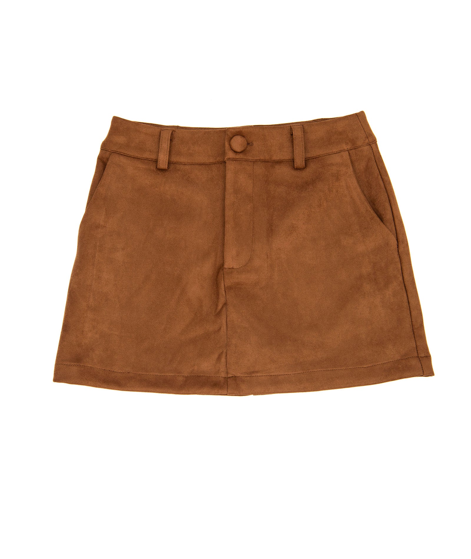 8apart Women Carson Suede Skort Womens Casual Bottoms 8apart Brown Juniors/Women S