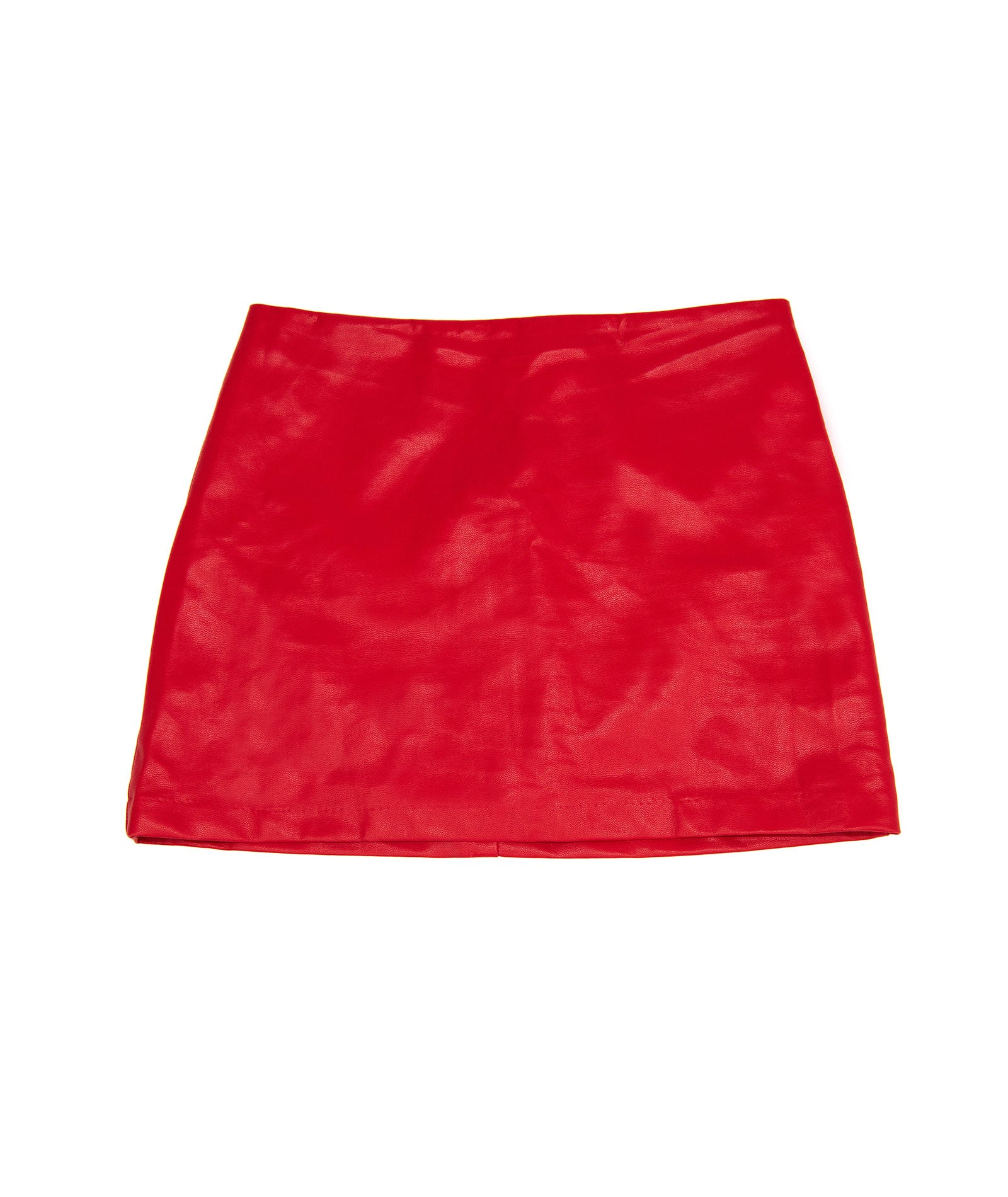 8apart Women Lennon Vegan Leather Skort Womens Casual Bottoms 8apart Red Juniors/Women S