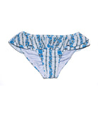 FBZ Girls Blue Stripe Floral Ruffle Bikini Accessories FBZ Flowers By Zoe