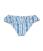 FBZ Girls Blue Stripe Floral Ruffle Bikini Accessories FBZ Flowers By Zoe