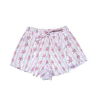 FBZ Girls Pink Stripe Floral Butterfly Shorts Girls Casual Bottoms FBZ Flowers By Zoe Floral Y/6