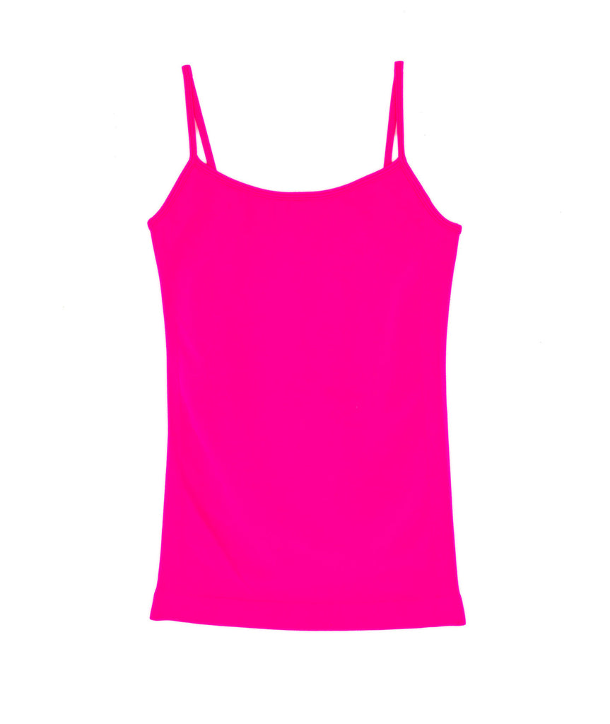 Malibu Sugar Girls Full Cami Accessories Malibu Sugar One Size Fits Most (Y/7-Y/14) Neon Pink 