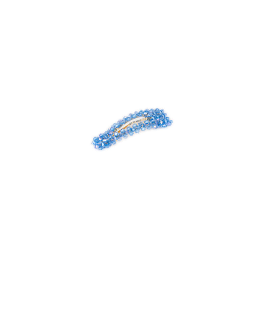 Beaded Barrettes Accessories Frankie's Exclusives Blue  