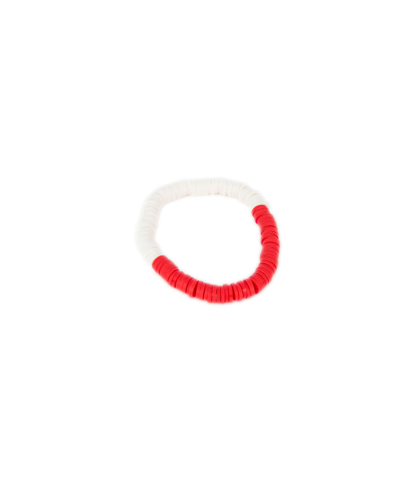 Flora Disc Bracelet Jewelry - Young Frankie's Exclusives Red/White  