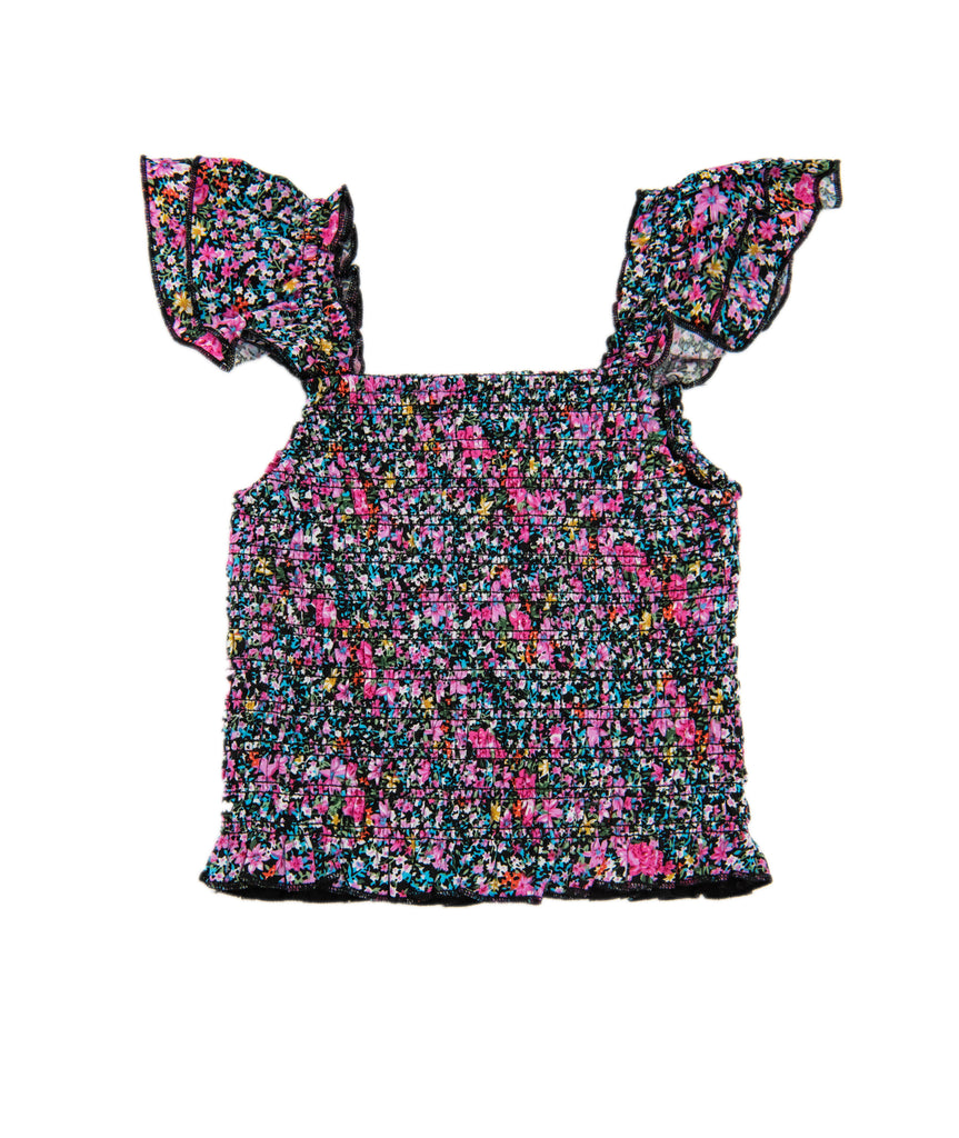 Katie J NYC Girls Bright Floral Joanna Top Girls Casual Tops Katie J NYC   