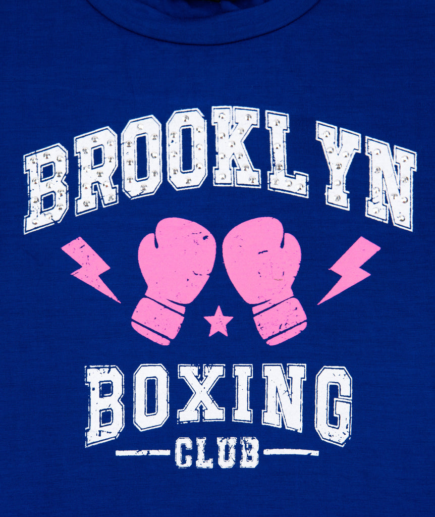 FBZ Girls Brooklyn Boxing Tee Girls Casual Tops FBZ Flowers By Zoe   