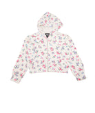 FBZ Girls Drew Fleece Floral Lace Zip Hoodie Girls Casual Tops FBZ Flowers By Zoe Floral Y/4