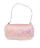 Bari Lynn Bag Velvet With Pearl Bow Accessories Bari Lynn Pink