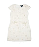 FBZ Girls Dree Tweed Sequin Dress Girls Special Dresses FBZ Flowers By Zoe Ivory Y/S (7/8)