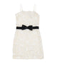FBZ Girls Galit Ivory Sequin Dress With Black Bow Girls Special Dresses FBZ Flowers By Zoe Ivory Y/S (7/8)