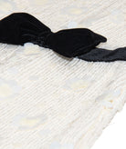 FBZ Girls Galit Ivory Sequin Dress With Black Bow Girls Special Dresses FBZ Flowers By Zoe