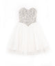 Jovani Girls Talia Crystal Tulle Dress White Girls Special Dresses Jovani White Y/XS (6X)