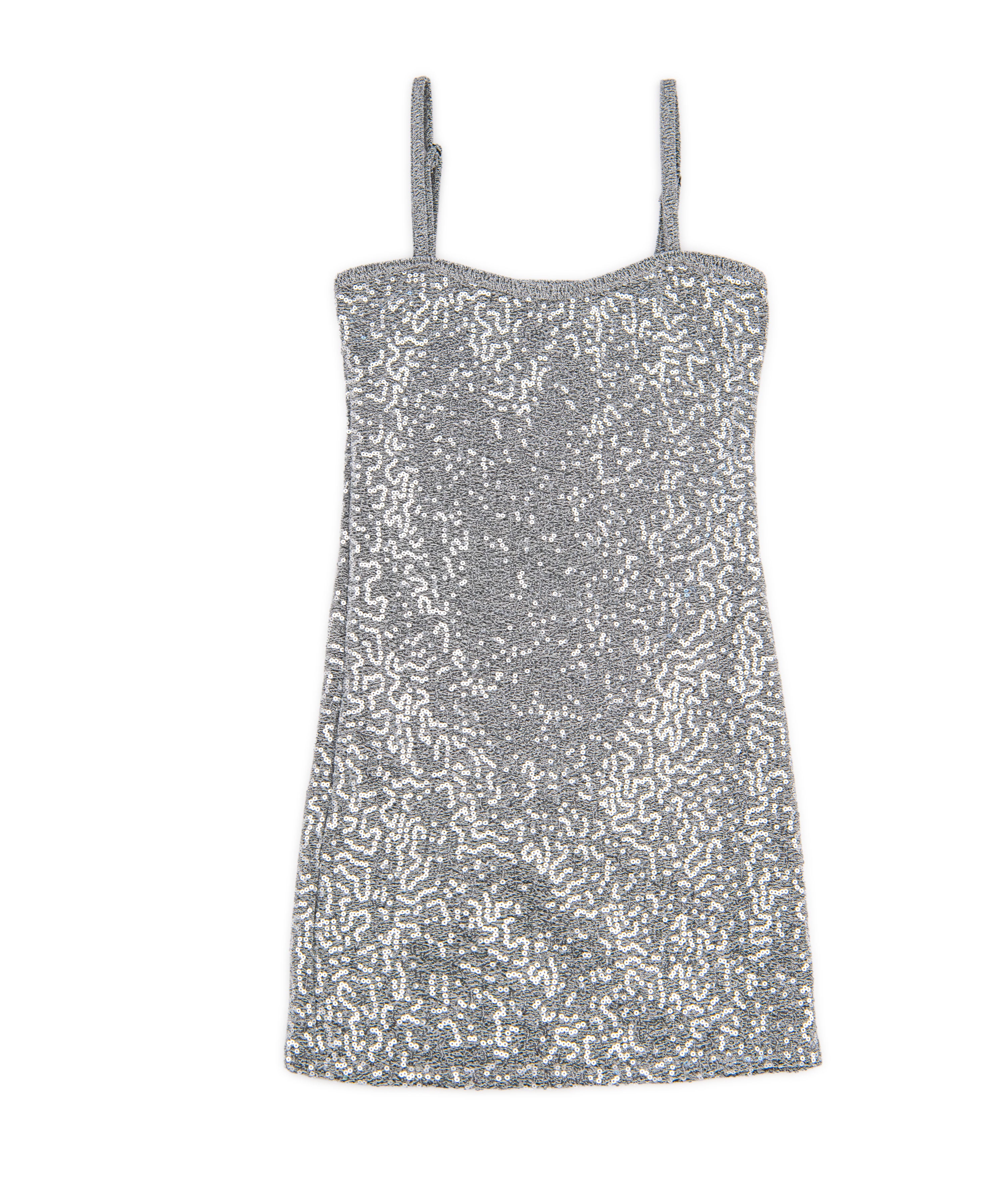 Cheryl Creations Girls Cammie Sequin Dress Girls Special Dresses Cheryl Creations Silver Y/S (7/8) 