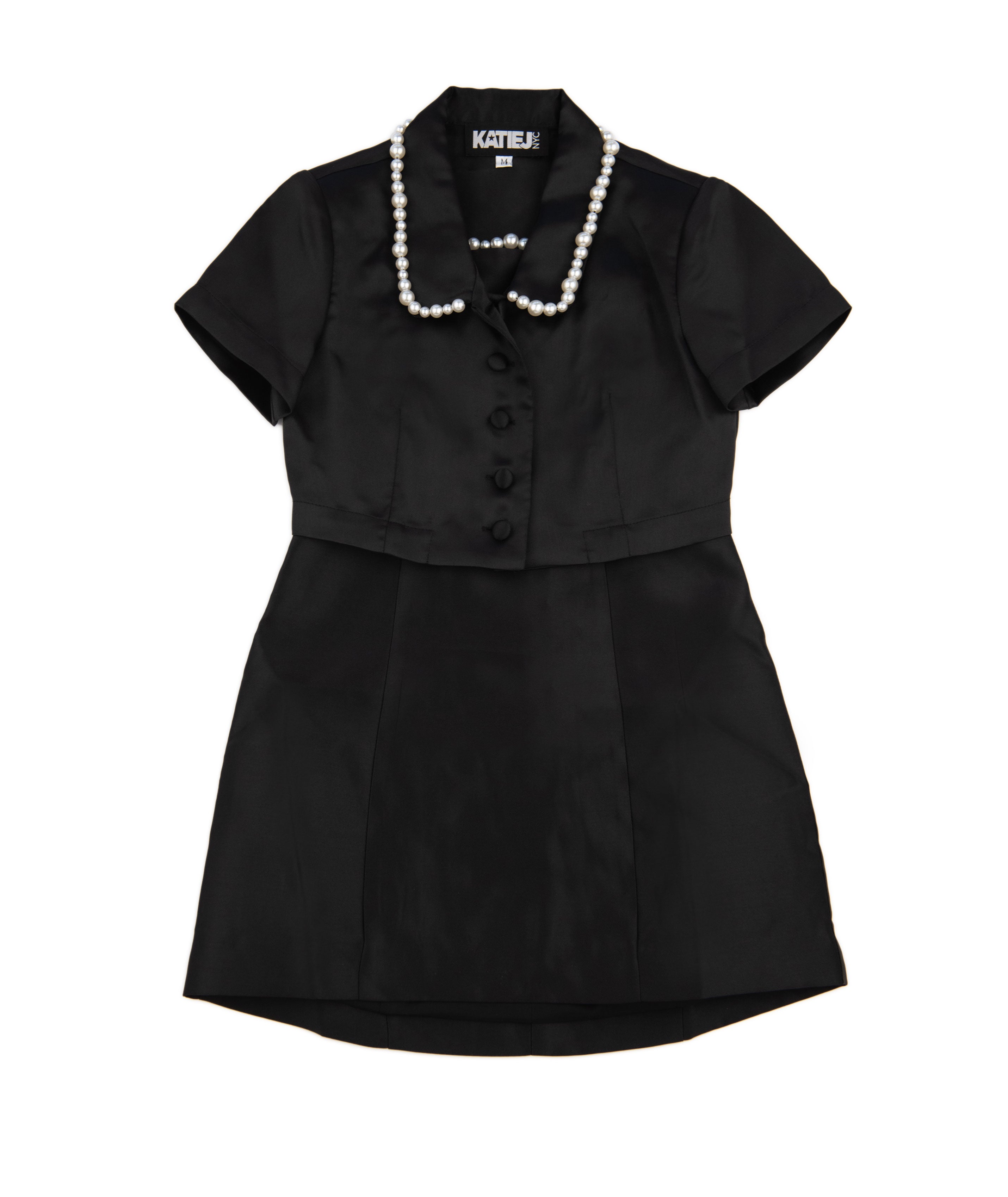 Katie J NYC Girls Audrey Dress Girls Special Dresses Katie J NYC Black Y/S (7/8)