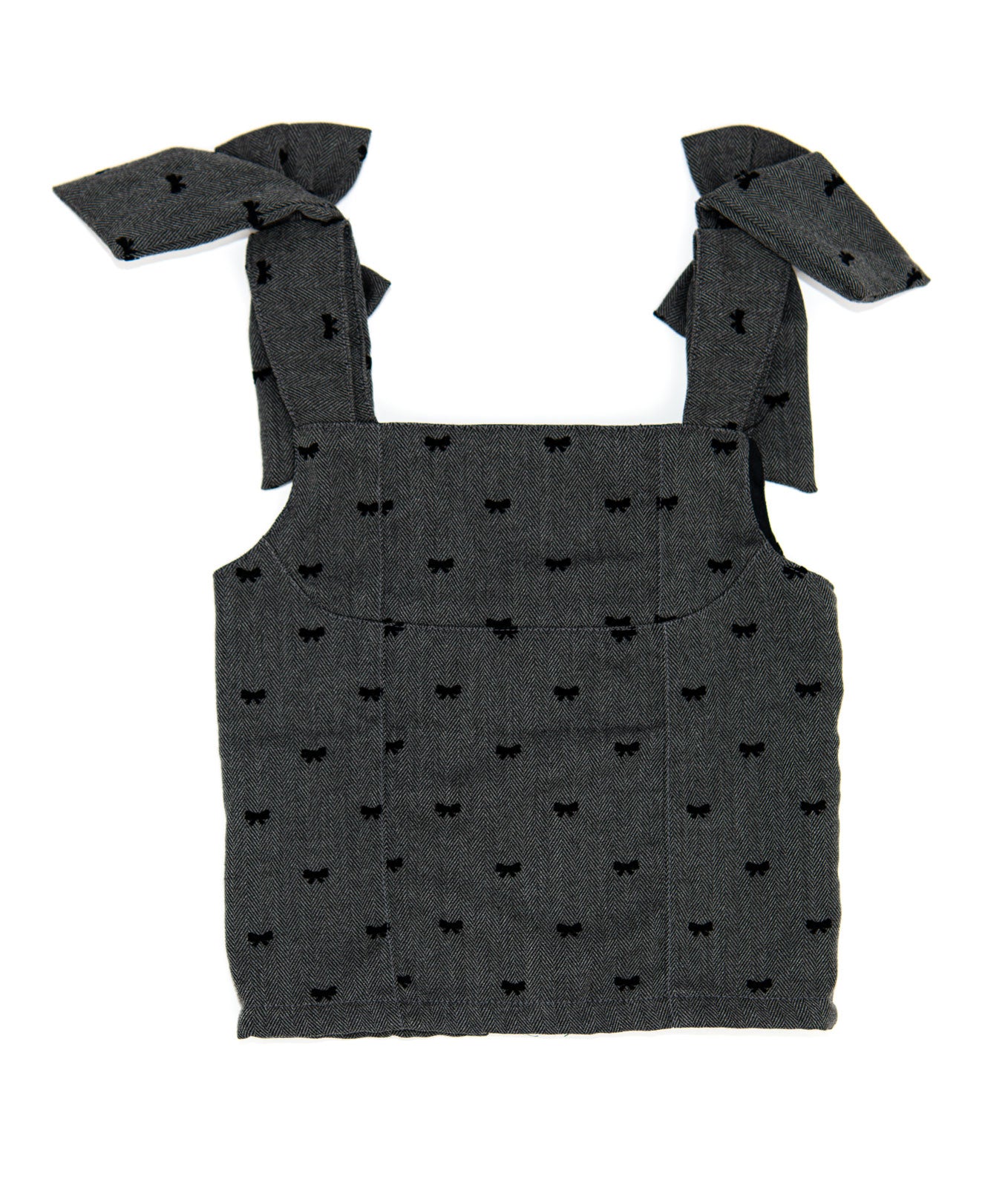 FBZ Girls Marlowe Gabardine Bow Tie Top Girls Special Tops FBZ Flowers By Zoe Grey Y/6