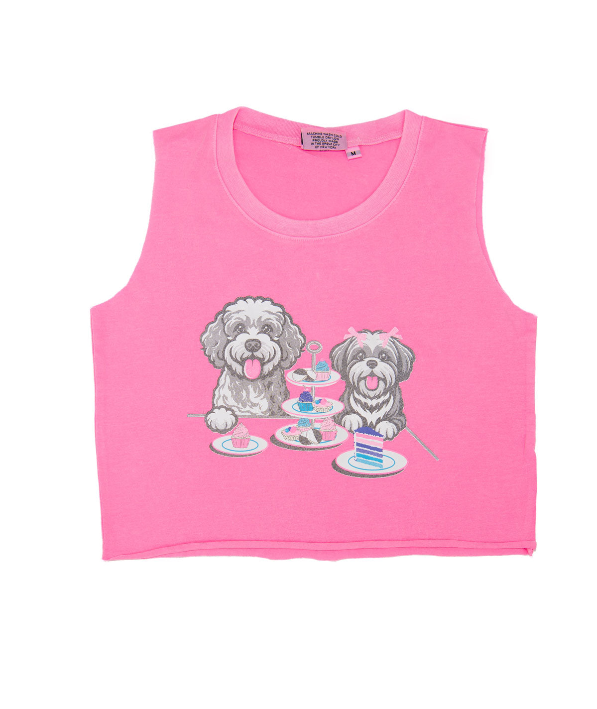 Firehouse Girls Pup Party Tank Neon Pink Distressed/seasonal girls Firehouse Neon Pink Y/4