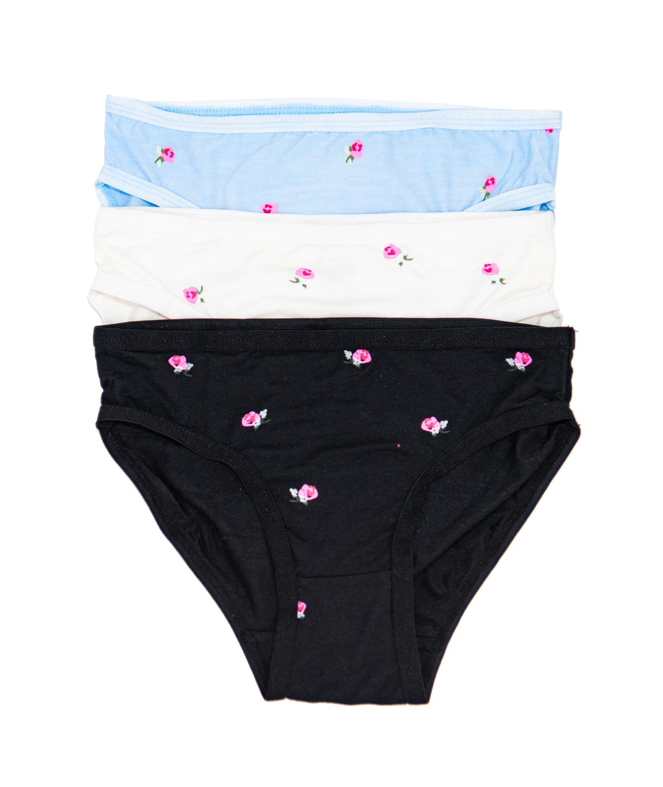 FBZ Girls Set of 3 Underwear Cabbage Rose Accessories FBZ Flowers By Zoe Floral Y/XXS (5/6)