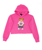 Love Junkie Girls Bear Pullover Hoodie Pink Girls Casual Tops Love Junkie Pink Y/4
