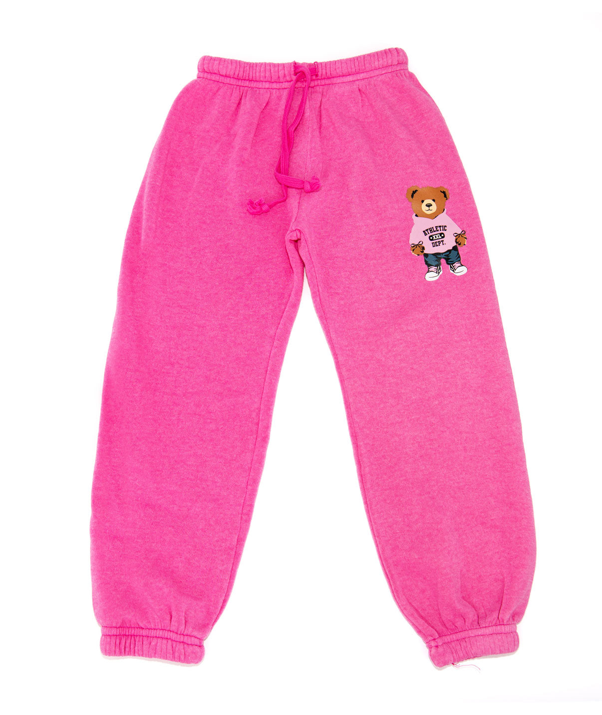 Love Junkie Girls Bear Sweatpants Pink Girls Casual Bottoms Love Junkie Pink Y/4