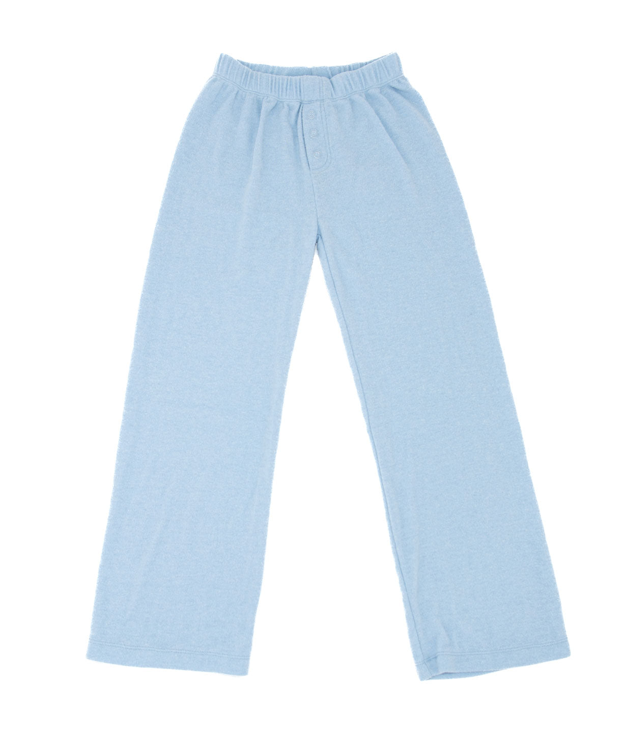 FBZ Girls Binx Hacci Lounge Flare Pants Girls Casual Bottoms FBZ Flowers By Zoe Light Blue Y/S (7/8)